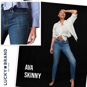 Lucky Brand Women's Ava Mid Rise Skinny Jean